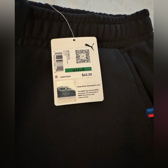 Puma Men BMW M Motorsport Logo Print Joggers - Picture 4 of 8